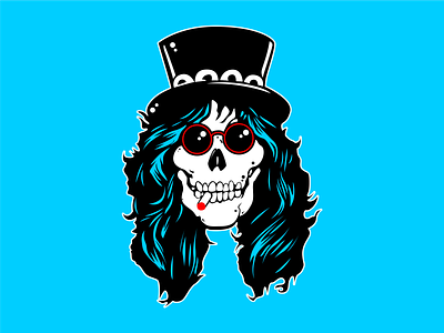 Skull Rockstar Logo emblem