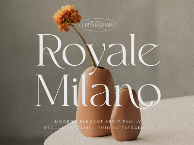 Royale Milano | Modern Serif Family casual