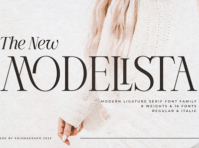 The New Modelista Serif Family stylish