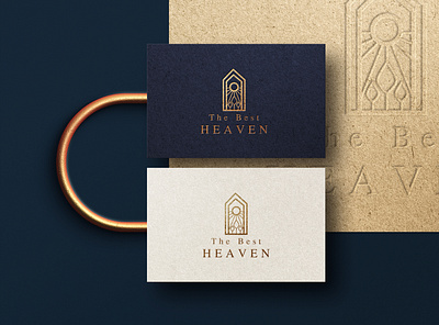 The Best Heaven Logo by Temjai Studio branding design house illustration logo real estate temjaistudio vector