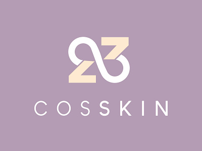 COSSKIN Logo Project by Temjai Studio 23 branding design graphic design illustration infinity logo number temjaistudio ui ux vector