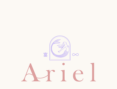 Ariel Logo Project By Temjai Studio ariel branding design graphic design illustration logo mermaid temjaistudio ui ux vector