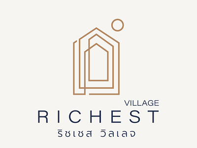 Richest Village Logo Project By Temjai Studio branding design graphic design illustration logo temjaistudio typography ui ux vector