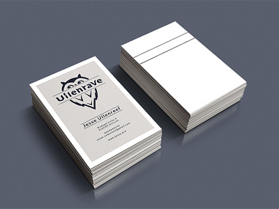 Uilenrave businesscard business business card card flat