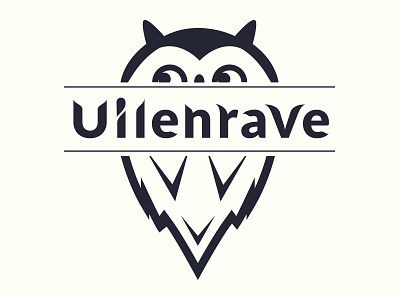 Uilenrave logo design flat logo owl