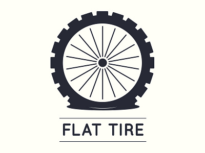 Flat Tire logo design design flat icon logo tire