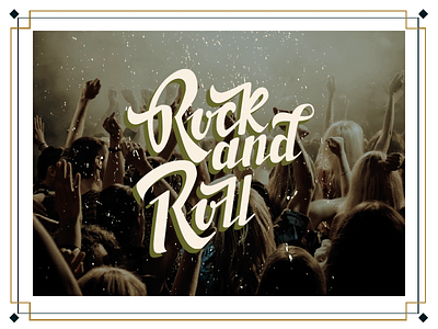 Rock and Roll customtype design lettering script typography