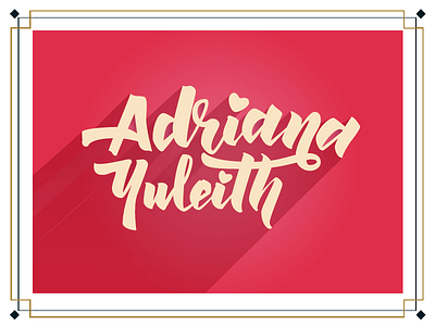 Adriana Yuleith customtype design graphic inspiration lettering script typography