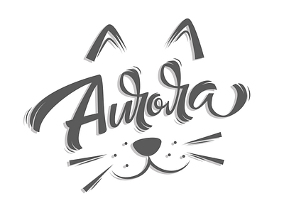 Aurora art handlettering handmade lettering type