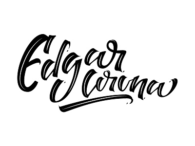 Edgar Corona brand caligraphic customtype design graphic font inspiration lettering type