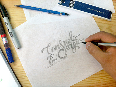 Lettering for Consuelo & Sergio calligraphy font handmade handmadefont lettering