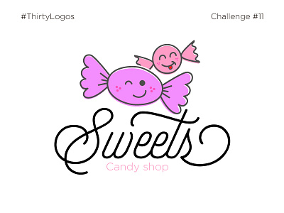 Sweets branding logos sweets thirtylogos