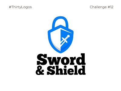 Sword&shield branding logo swordshield thirtylogos