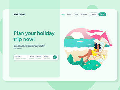 Daily UI challenge - Landing page daily ui illustration landing page website