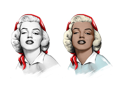 Marilyn Monroe concept sketch