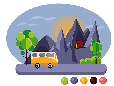 In search of adventure graphic design illustration vector