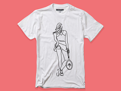 Boast apparel design apparel bite pink tennis tshirt wasp
