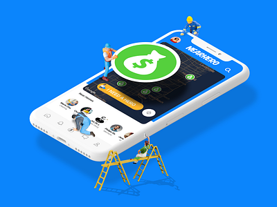 NearHero at work app design graphic art miami miniature money nearhero uidesign ux work