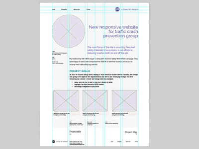 5 column grid site, animated 5 column grid website