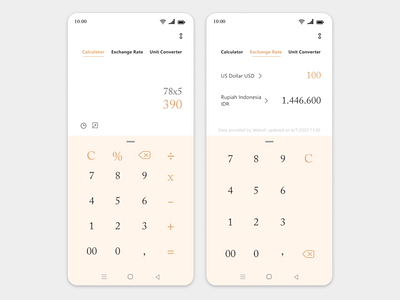 Calculator UI Design 004 dailyui design mobile apps ui uidesign uiux