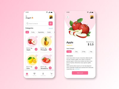 Fruit Shop Mobile Apps animation branding design graphic design illustration logo mobile apps motion graphics ui ui design uiux design ux design