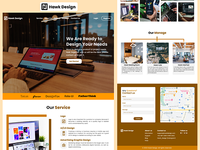 Hawk Design web app design design service designer graphic design hawk design indonesia landing page landing page web logo meeting service ui ui design uiux web website website design