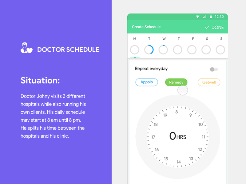 Doctor scheduling app