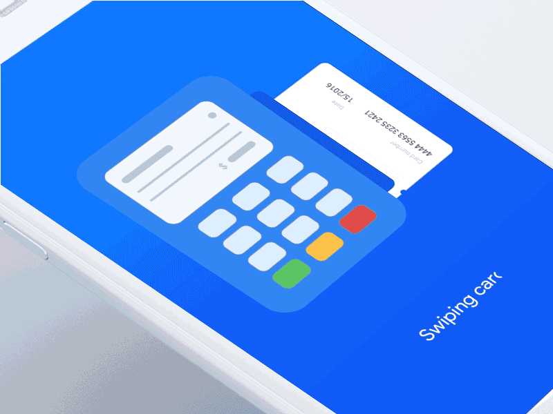 Google play card payment animation app card checkout credit design gif johnyvino pay payment swipe