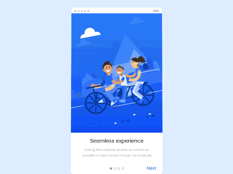 Onboarding animations - Seamless Experience