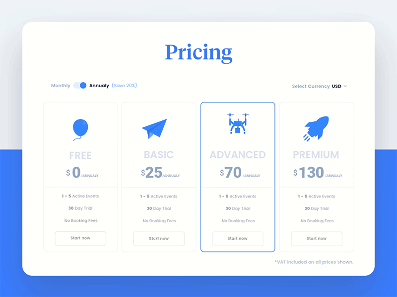 Pricing Plan - How to bring conversion rate app card dailyui illustration johnyvino plane price pricing shuttle table ui ux