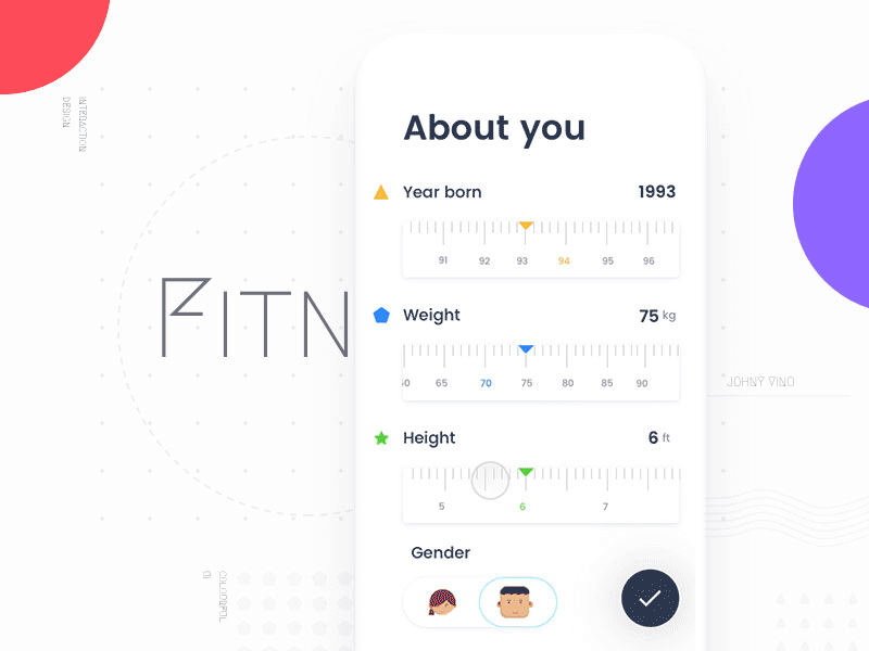 My Fitness App - Onboarding animation app fitness gif gym ios johnyvino mobile motion ui ux workout