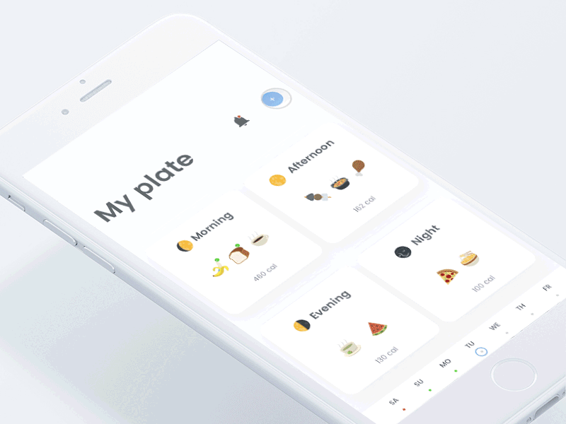 My plate app concept