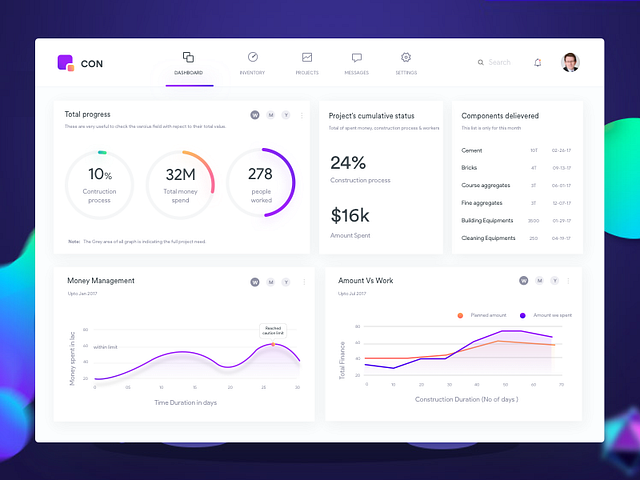 Building Construction ERP by Johny vino™ on Dribbble