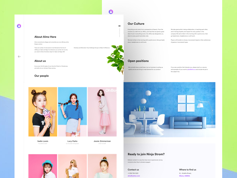 Design studio website by Johny vino™ on Dribbble