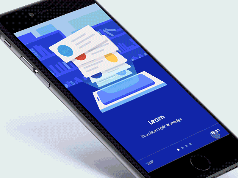 Sololearn Onboarding animation app design education flow for gif ios iphone mac principle