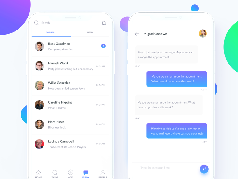 Merchant Chat by Johny vino™ on Dribbble