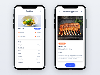 Doctor + Food app