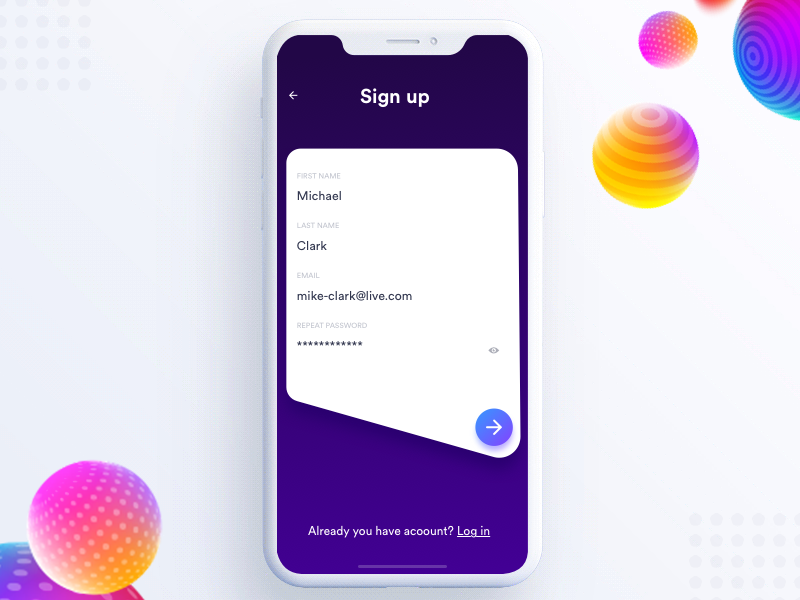 Signup Screen