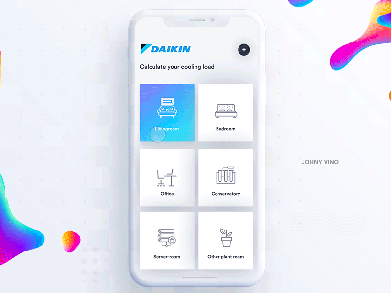 Daikin - Calculate your cooling load air app ceiling conditioning construction daikin height ios people room size windows