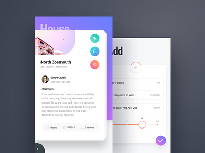 Vacation Homes app dashboard design estate interface landlord mobile real rent ui user ux