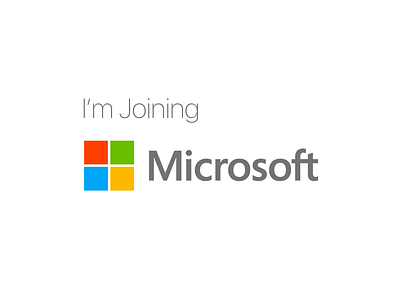 I'm joining Microsoft 💫