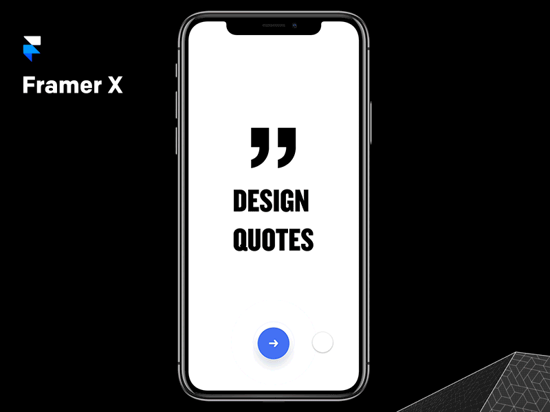 Design Quotes app animations app components design framer interactive mac react store tool x