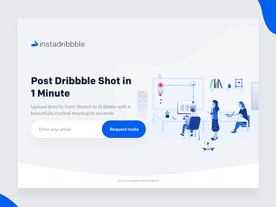 Cleanmock Join waiting list beautiful creator dribbble instadribbble johnyvino mockup plugin sketch upload