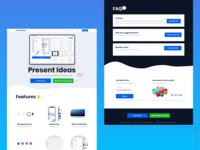 Clean mock Landing page WIP