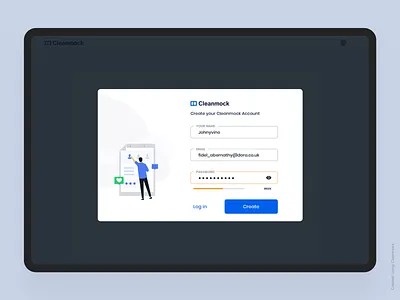 Weak password account app clean create create logo create new illusion illustration interface ios iphone johnyvino login login form minimal mobile password ui ux week