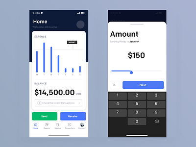 Send Money animation app budget clean dashboard design interaction interface ios iphone johnyvino minimal mobile money money app send send money sendgrid slider ux