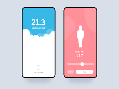 Bmi Calculator animation app bmi calculator clean dashboard design food gif illustration interaction interface ios iphone johnyvino minimal mobile principle ux web