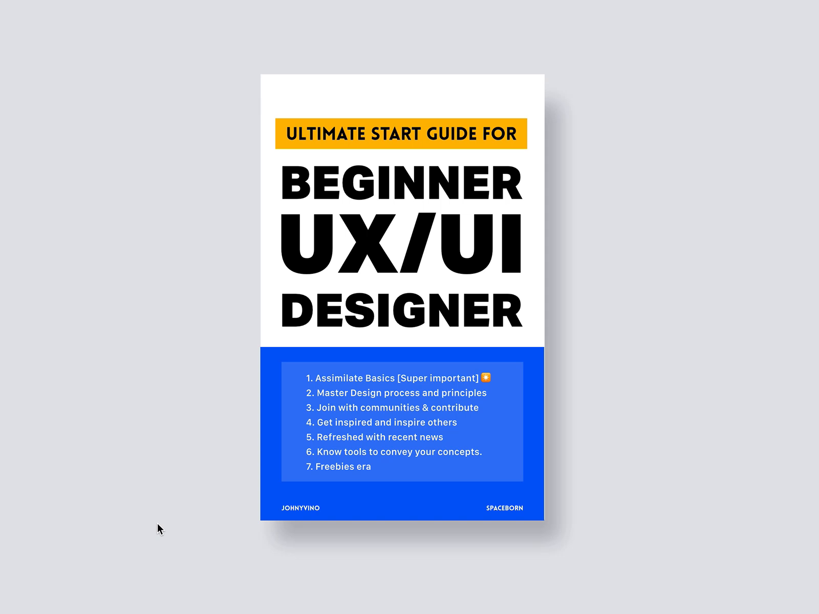 Start guide for beginner UX/UI designer.