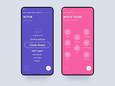 Movie app onboarding animation app app animation app apps application dashboard illustration interaction interface ios iphone johnyvino minimal mobile movie movie app movie art movie card movie motion principle ux