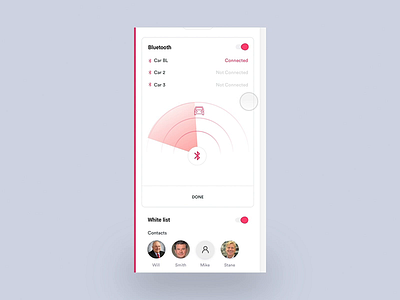 Bluethooth animation app branding chat clean dashboard design food gif illustration interaction interface iphone minimal mobile principle profile ui ux web